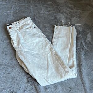 Banana republic cream high rise straight Jean​